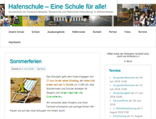 Tablet Screenshot of hafenschule.org